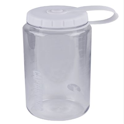 Captain Stag UE-3395 Water Bottle, Sports Bottle, 33.8 fl oz (1,000 ml), Direct Drinking, Rice Marking, 6 Cups, White