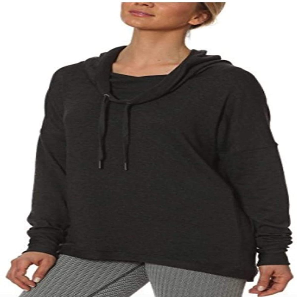 Gerry Ladies Cowl Neck Pullover (Charcoal, X-Small)