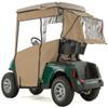 Pro-Touring Golf Cart Enclosure for EZGO RXV Golf Carts - Linen - With Bag Cover view 3