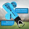 Vizari Malaga Shin Guards for Kids & Adults  Soccer Shin Guards with Ankle Protection & Foam Padding  Lightweight, Non-Slip Youth Shin Pads for Boys, Girls, Men & Women (Ages 3 to Adult) view 2