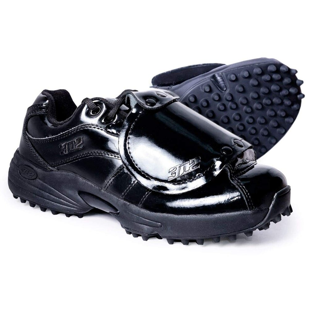 3N2 Men's Reaction Pro Plate Lo Shoes, Size 11.5, Black Patent Leather (7345-99)