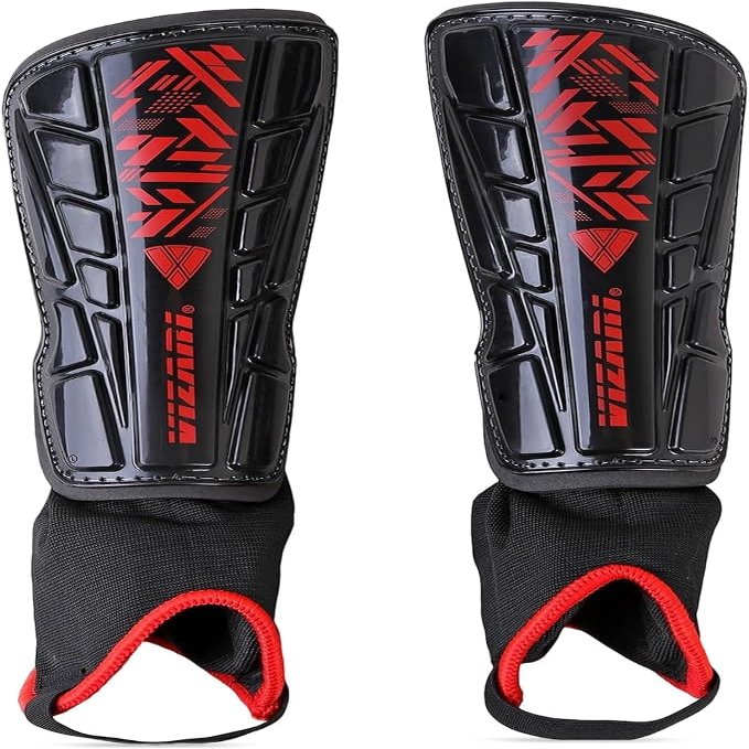 VIZARI Malaga Soccer Shinguard | Durable Soccer Shin Guard with Tough Protection & Elastic Straps | Breathable, Moisture-Wicking Youth Soccer GearProduct