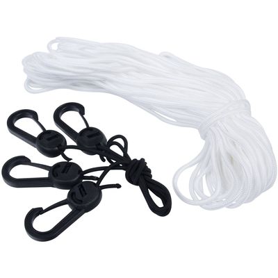 GOODSMANN Boat Cover Tie Down Kit, Durable Tie Down Straps, Rope & Hook Accessory for 150D Series Boat Cover 9921-0221-01