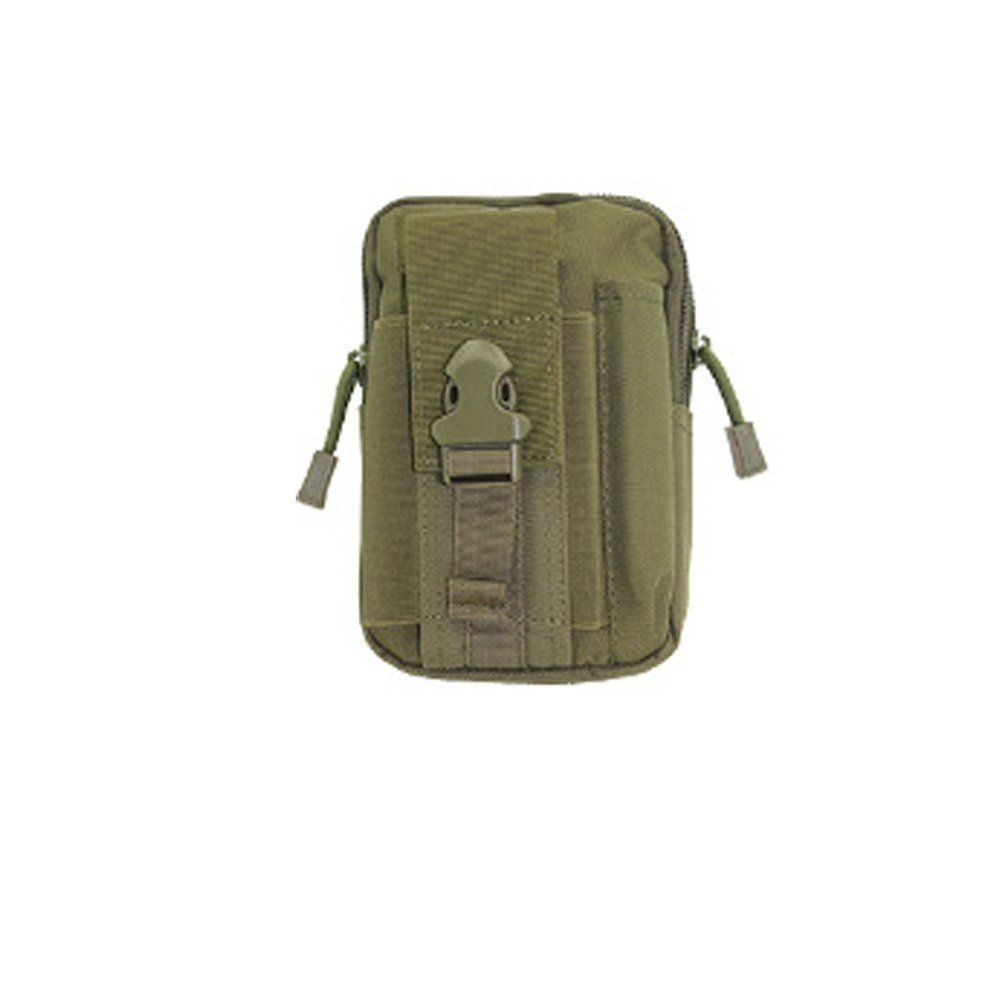 Army Fan Nylon Waist Bag,Hanging Bag,Mobile Phone Bag,Tactical Belt Pouch for Outdoor Activities (Green)