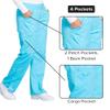 Cherokee Women Scrub Pant with Straight Leg Pull-on Pant Medical Bottom with 4 Pocket & 2-Way Stretch Fabric - WW110, XXS, Turquoise view 4