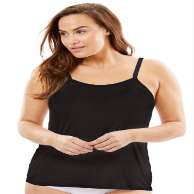 Comfort Choice Plus Size Modal Cami - 14/16, Black