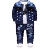 3 Pcs Spring Autumn Infant Denim Casual Clothing Sets Fashion Clothes Sets Newborn Baby Outfit (1T) view 1