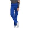 CHEROKEE Workwear Professionals Women Scrubs Pant Mid Rise Straight Leg Pull-on Cargo WW170T, XL Tall, Galaxy Blue view 1