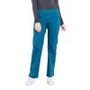 Cherokee Women's Scrub Pants Mid Rise Straight Leg Pull-on Cargo Pant with 6 Pockets & 2-Way Stretch Fabric - WW170T, S Tall, Caribbean Blue view 1
