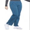 Cherokee Women's Scrub Pants Mid Rise Straight Leg Pull-on Cargo Pant with 6 Pockets & 2-Way Stretch Fabric - WW170T, S Tall, Caribbean Blue view 3