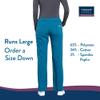 Cherokee Women's Scrub Pants Mid Rise Straight Leg Pull-on Cargo Pant with 6 Pockets & 2-Way Stretch Fabric - WW170T, S Tall, Caribbean Blue view 4