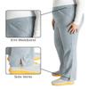 Cherokee Women Scrub Pant with Straight Leg Pull-on Pant Medical Bottom with 4 Pocket & 2-Way Stretch Fabric - WW110, S Petite, Grey view 3