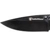 Smith & Wesson SW1101 6.89in Stainless Steel Folding Knife with 3in Drop Point Blade and Rubberized Handle for Outdoor, Tactical, Survival and EDC view 3