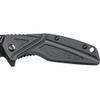 Smith & Wesson SW1101 6.89in Stainless Steel Folding Knife with 3in Drop Point Blade and Rubberized Handle for Outdoor, Tactical, Survival and EDC view 4