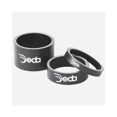 Deda Elementi Headset - 1 1/8" Carbon Headset Spacers 5mm CarbonBlack 10pk