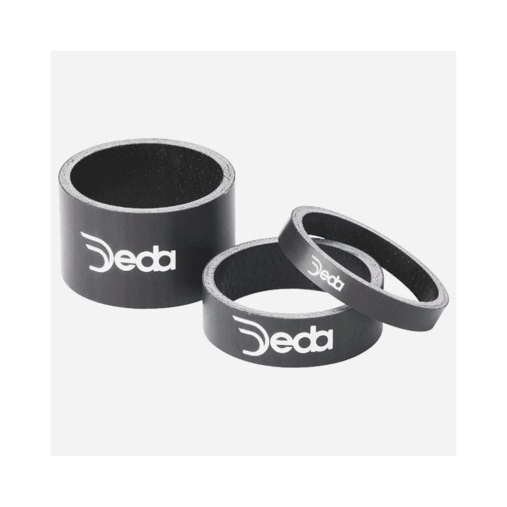 Deda Elementi Headset - 1 1/8" Carbon Headset Spacers 5mm CarbonBlack 10pk