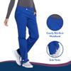 CHEROKEE Workwear Professionals Women Scrubs Pant Mid Rise Straight Leg Pull-on Cargo WW170, M, Galaxy Blue view 3