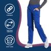 CHEROKEE Workwear Professionals Women Scrubs Pant Mid Rise Straight Leg Pull-on Cargo WW170, M, Galaxy Blue view 4