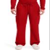 Cherokee Scrubs for Men Tapered Leg Cargo Scrub Pants with Zip Fly, 5 Pockets Elastic Waist 2-Way Stretch & Easy Care - WW190, XS, Red view 1