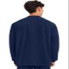 Cherokee Mens Scrub Jacket Snap Front Medical with 3 Pockets, Knit Cuffs, Soft Fade Resistant 2-Way Stretch - WW360, M, Navy view 4
