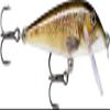 Rapala Countdown Lure with Two No. 7 Hooks, 1.5-2.4 m Swimming Depth, 7 cm Size, Live Brown Trout view 1