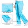 Cherokee Women Scrub Pant with Straight Leg Pull-on Pant Medical Bottom with 4 Pocket & 2-Way Stretch Fabric - WW110, M, Turquoise view 3