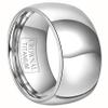 CROWNAL 4mm 6mm 8mm Titanium Wedding Couple Bands Rings Men Women Dome Polished Engraved I Love You Comfort Fit Size 4 To 16 (8mm,12.5) view 1