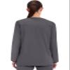 Cherokee Scrub for Women Snap Front Jacket with 3 Pockets, Fade Resistant, 2-Way Stretch, Soft & Durable Fabric - WW340, M, Pewter view 3