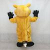 rushopn New Yellow Fox Mascot Costume with White Chest view 3