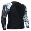 HUGE SPORTS Wildling Series UV Protection Quick Dry Compression Rash Guard (Wolf,L) view 3