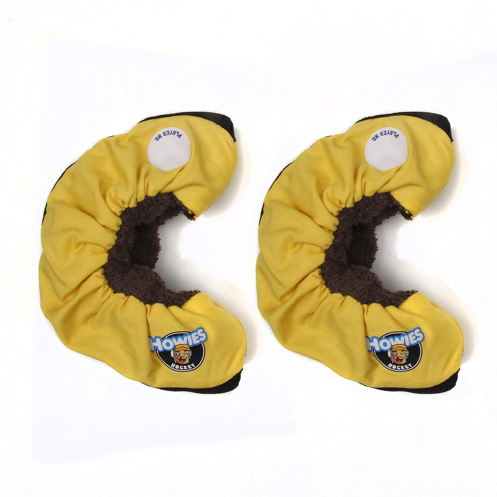 Howies Hockey Tape - Ice Skate Blade Soakers - Yellow Youth Skate Guards (Size: Up to 13Y) - Covers and Protects Skate Blades