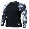 HUGE SPORTS Wildling Series UV Protection Quick Dry Compression Rash Guard (Wolf,3XL) view 1