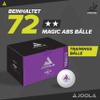 JOOLA Magic 2-Star ABS Training Table Tennis Balls - Includes 72 Balls for Table Tennis Training - 40+mm - Perfect Addition to Table Tennis Accessories - White view 2