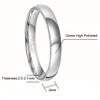 CROWNAL 4mm 6mm 8mm Titanium Wedding Couple Bands Rings Men Women Dome Polished Engraved I Love You Comfort Fit Size 4 To 16 (4mm,9.5) view 3