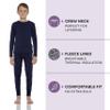 Rocky Thermal Underwear Kids, Boys Thermal Underwear Set Long Johns Thermals Kids Base Layer kid thermals top bottom set Boys Winter Clothes Shirt & Pants, Ski/Extreme Cold (Navy, X-Small) view 2