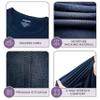 Rocky Thermal Underwear Kids, Boys Thermal Underwear Set Long Johns Thermals Kids Base Layer kid thermals top bottom set Boys Winter Clothes Shirt & Pants, Ski/Extreme Cold (Navy, X-Small) view 3