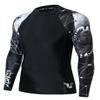 HUGE SPORTS Wildling Series UV Protection Quick Dry Compression Rash Guard (Shark, 2XL) view 1