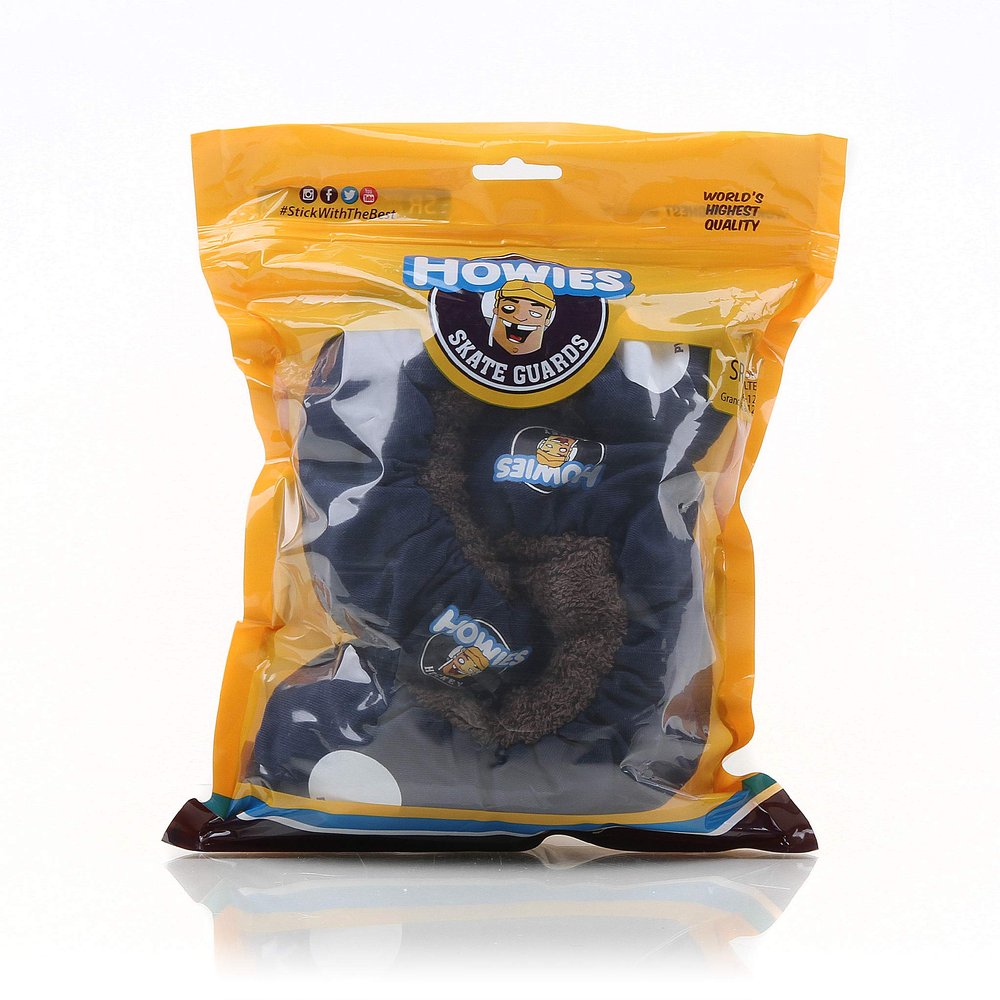 Howies Hockey Tape - Ice Skate Blade Soakers - Navy Junior Skate Guards (Size: 1.0-5.0) - Covers and Protects Skate Blades