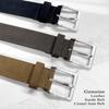 41101 Genuine Leather Suede Belt casual Jean Belt 1-1/2"(38mm) wide (Navy, 40) view 3