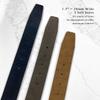 41101 Genuine Leather Suede Belt casual Jean Belt 1-1/2"(38mm) wide (Navy, 40) view 4