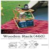 Captain Stag CS Classics UP-2584 Camping Veranda, Storage Shelf, Wooden 3-Tier Rack, Move Rack, W 18.1 inches (460 mm), 2 Adjustable Heights, CS Classics view 3