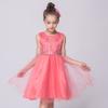 DreamHigh Sequined Flower Girls Party Pegant Dress (6, Coral Red) view 2