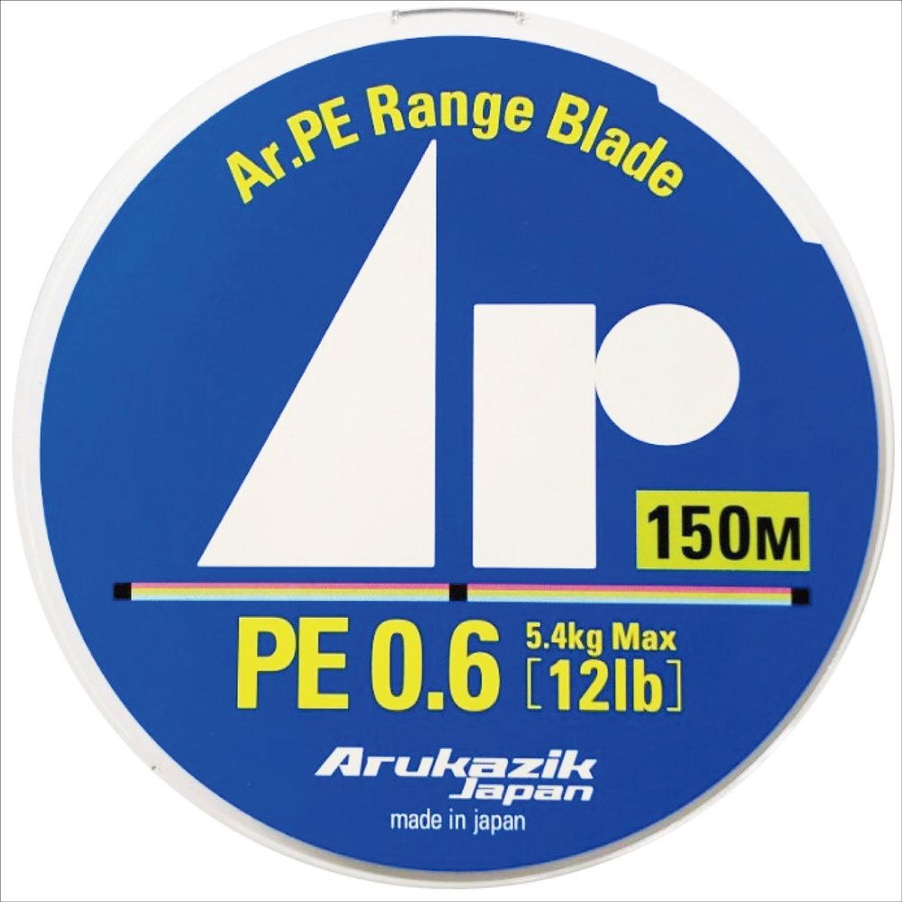 Arukazik Japan 28708 PE Line Ar.PE Range Braid 150m No. 0.6 5.4kg 3 Color Marking [Parallel Import]