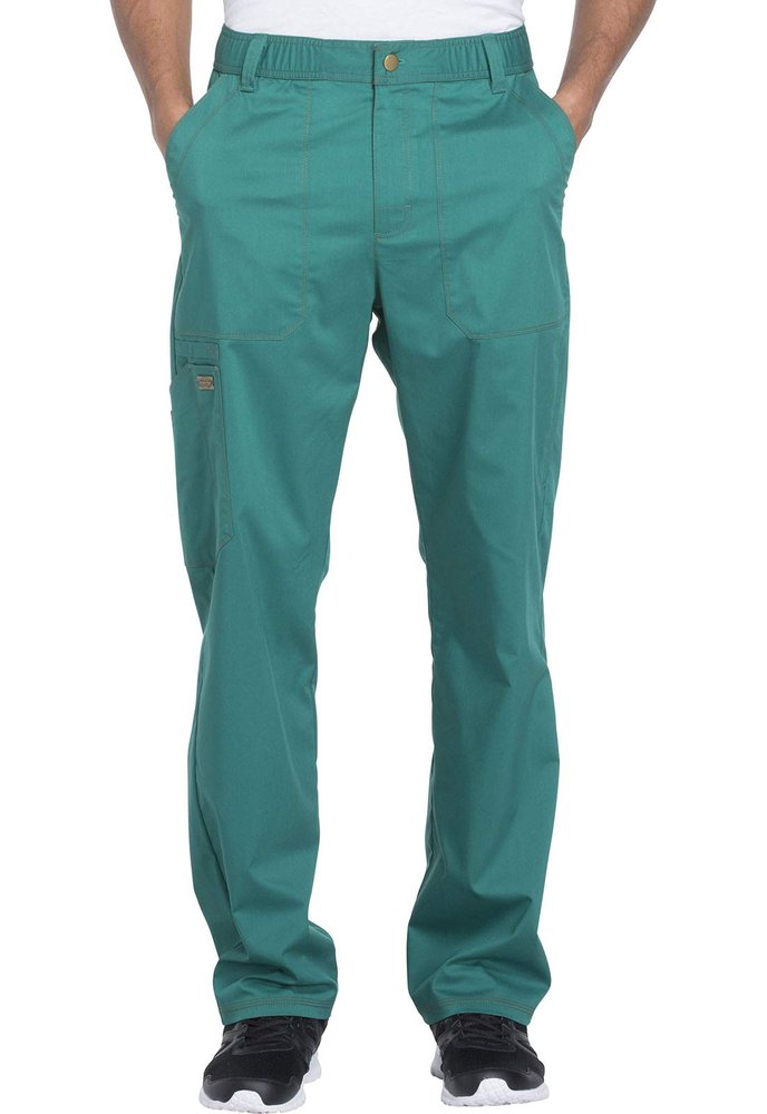 Dickies Essence Men Scrubs Pant Drawstring Zip Fly DK160, XS, Hunter Green