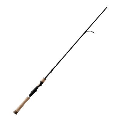 13 FISHING - Defy Silver - 6'6" L Spinning Rod - 2pc - DEFSS66L-2, Black