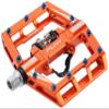 Funn Mamba MTB Clipless Pedals, Single Sided Clip Mountain Bike Pedals, Compatible with SPD Cleats, 9/16-Inch CrMo Axle Bicycle Pedals for MTB/BMX/Gravel Cycling (Orange) view 1