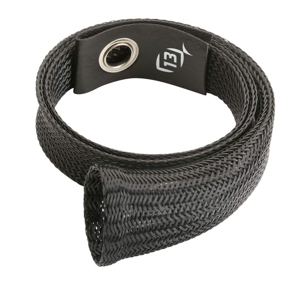 13 FISHING - Ice Rod Sleeve - Black w/ leather tip for rods up to 24" - 13SLEEVE-24