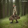 Silfrae Compound Bow Case Soft Bow Padded Case Light-Weight Bow Carry Bag with Arrow Pocket (Withered grass, L) view 4
