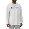 Champion Men's Graphic Classic Jersey Ls Tee, White, Medium view 4