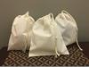 8"x10" COTTON SINGLE DRAWSTRING MUSLIN BAGS (Natural Color) (50) view 1